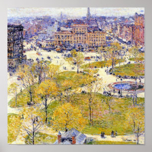 Affiche Carré syndical au printemps par Frederick Childe