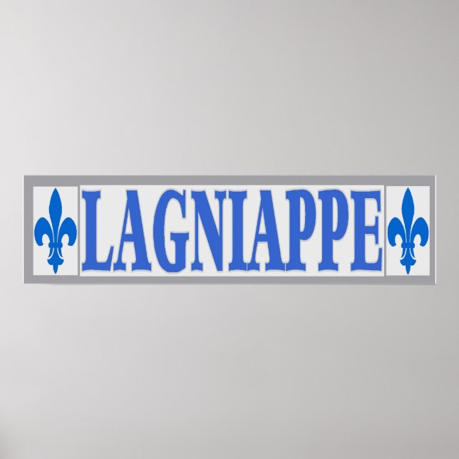 Affiche Carreaux bleus Lagniappe (Devant)