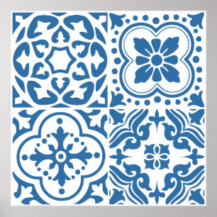 Affiche Carreaux bleus portugais 2