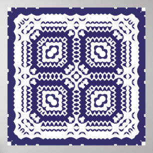 Affiche Carreaux en azulejos décoratifs en céramique. util