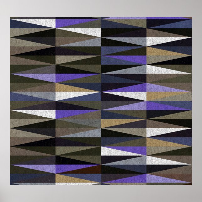 Affiche Carrelage en diamant coloré, haute résolution. (Devant)