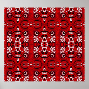 Affiche Carrelage ethnique Vintage Boho