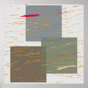 Affiche Carrés en flux