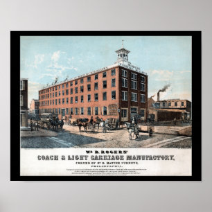 Affiche Carriage Factory Philadelphia PA Imprimer