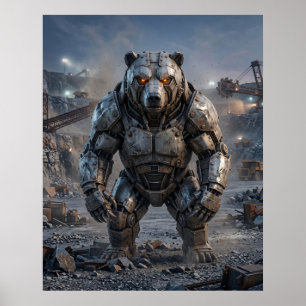 Affiche Carrière de l'ours boulonné