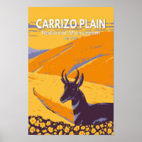 Carrizo Plain National Monument Californie Vintage