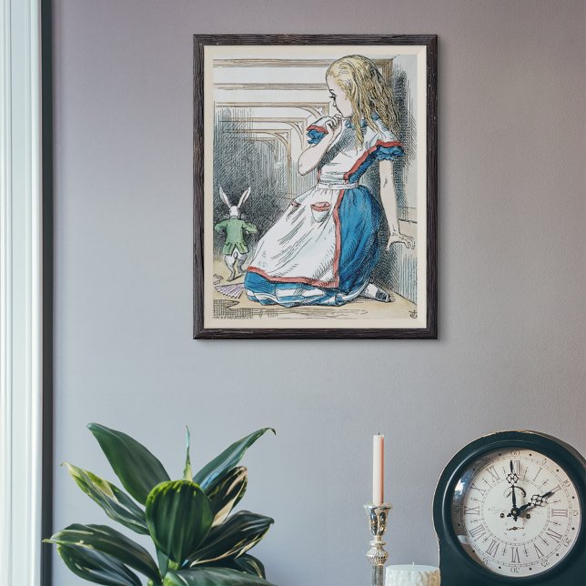 Affiche Carroll : Alice, 1865 (Poster in frame)