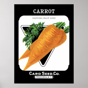 Affiche Carrot Seed Packet Label