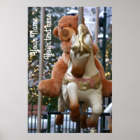 Carrousel avec ours en peluche