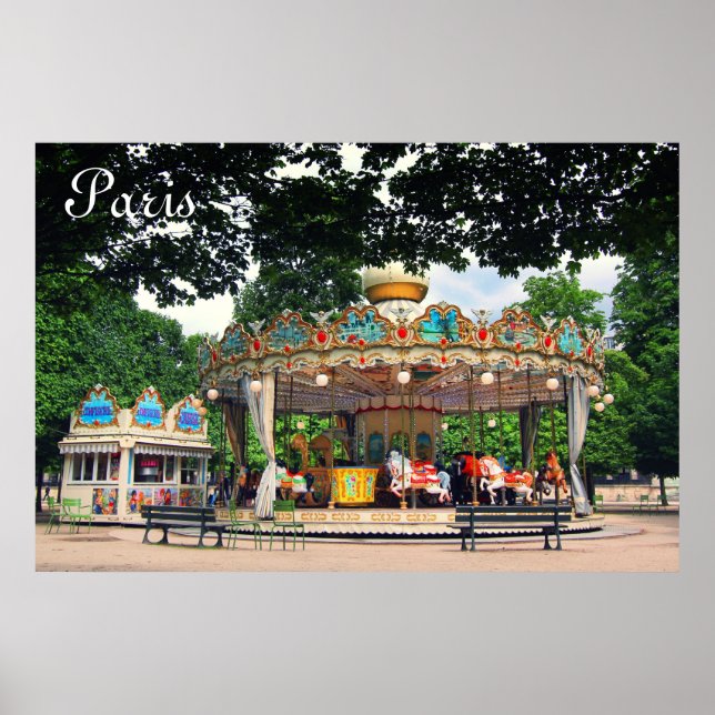 Affiche Carrousel dans les Tuileries, Paris, France (Devant)