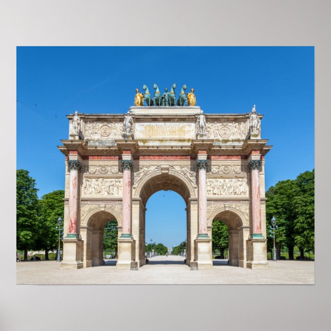 Affiche Carrousel de l'Arc de Triomphe à Paris, France (Devant)