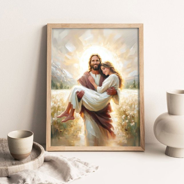 Affiche Carry Her Home, Modern Christian Art, Jesus Heals  (Créateur téléchargé)