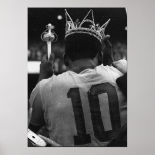 Affiche Cartão Postal Camiseta King Pelé - 1940-2022