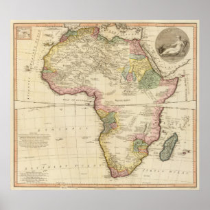 Affiche Carte 2 de l'Afrique