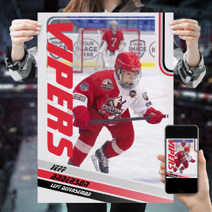 Affiche Carte à collectionner de hockey sur glace
