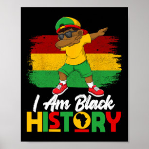 Affiche Carte Afrique Mois de l'Histoire des Noirs Fierté 