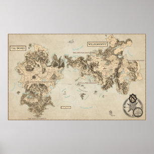 Affiche Carte annotée de l'Exandrie orientale