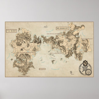 Affiche Carte annotée de l'Exandrie orientale