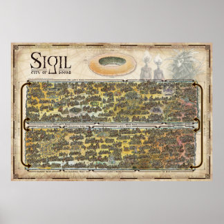 Affiche Carte annotée de Sigil