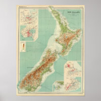 Carte Atlas de la Nouvelle-Zélande