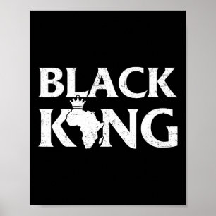 Affiche Carte Black King African Carte Black Pride Melanin