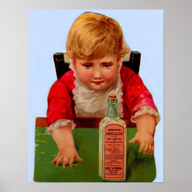 Affiche Carte commerciale victorienne : Scott's Emulsion C (Devant)