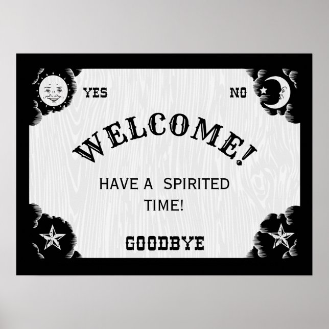 Affiche Carte d'accueil de l'Halloween Spirit Board (Devant)