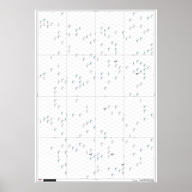 Affiche Carte d'affiche du secteur de la tranquillité pour (Devant)