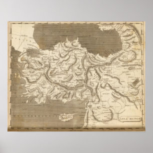 Affiche Carte d'Asie mineure par Arrowsmith