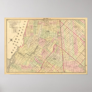 Affiche Carte de Brooklyn de sec 4