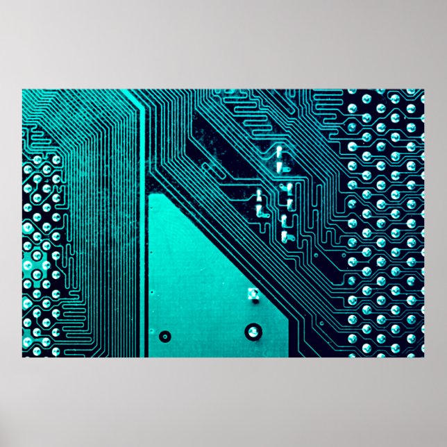 Affiche Carte de circuit. Technologie de matériel informat (Devant)