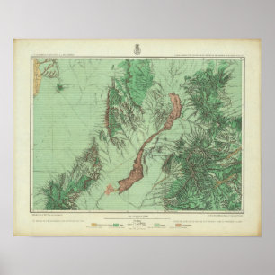 Affiche Carte de classification de terre du Nouveau