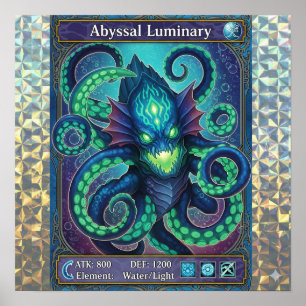 Affiche Carte de commerce abyssal Luminary