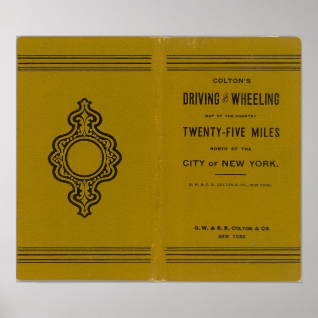 Affiche Carte de conduite et de roulage de Colton des État (Devant)