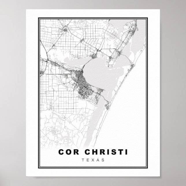 Affiche Carte de Corpus Christi (Devant)