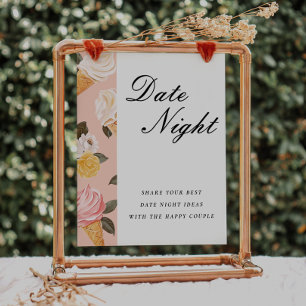 Affiche Carte de Fête des mariées Date Night Ideas Scoopup