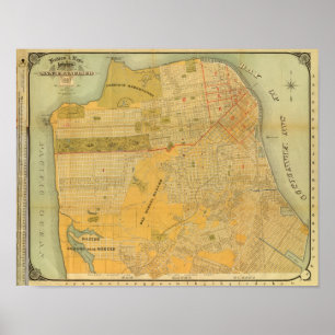 Affiche Carte de guide de Britton et de Rey