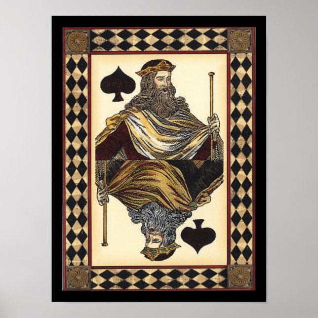 Affiche Carte de jeu King of Spades par Vision Studio (Devant)