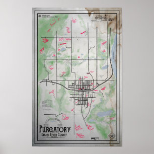 Affiche Carte de la purge