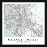 Affiche Carte de la rue Blue Water du comté d'Orange en Ca<br><div class="desc">Carte de la rue Blue Water du comté d'Orange en Californie</div>