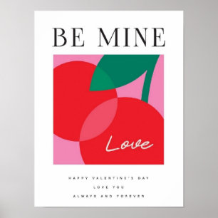 Affiche Carte de la Saint-Valentin Sois Mienne