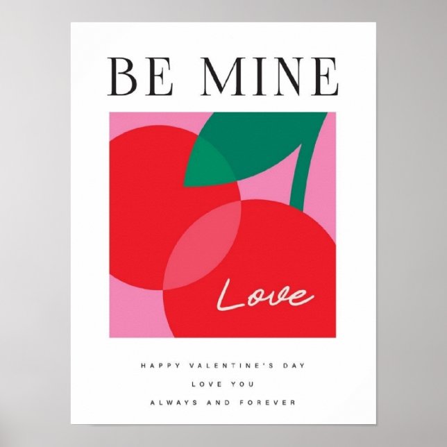 Affiche Carte de la Saint-Valentin  Sois Mienne (Devant)