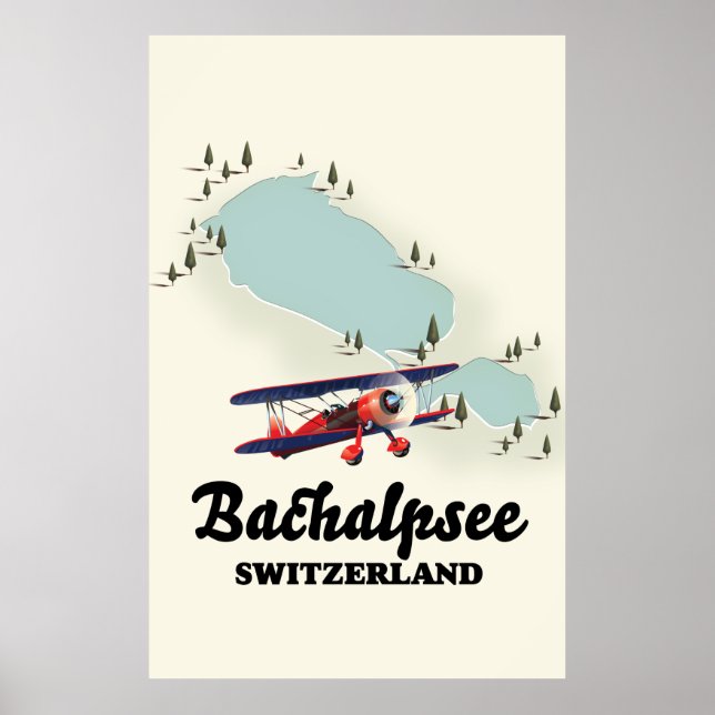 Affiche Carte de la suisse de Bachalpsee (Devant)