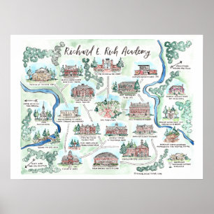 Affiche Carte de l'Académie Richard E Rich