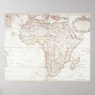 Affiche Carte de l'Afrique 2