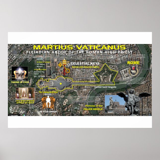 Affiche Carte de l'étoile martienne du Vatican 1 (Devant)