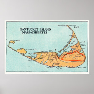 Affiche Carte de l'île