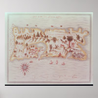 Carte de l'île de Porto Rico, 1599