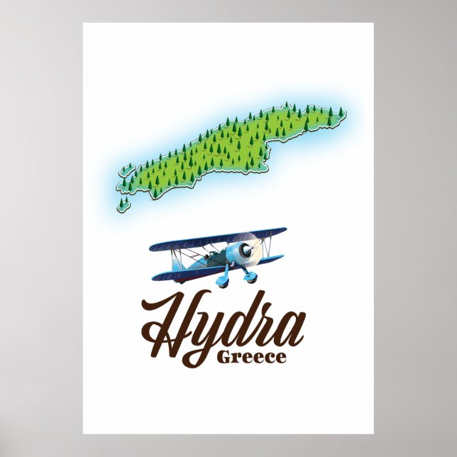Affiche Carte de l'île de Skyros Grèce (Devant)