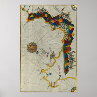 Affiche Carte de l'Islam antique